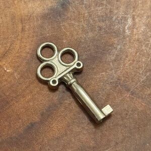 Vintage Silver Style Key Pendant